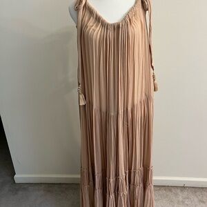 Free People Tan Maxi Dress